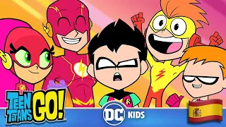 Lo mejor de Flash, Kid Flash y Speedy | Teen Titans Go! en Español 🇪🇸 | @DCKidsEspana