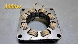 How to Properly Winding Motor Coil into 240v Generator Use Pvc Wire.