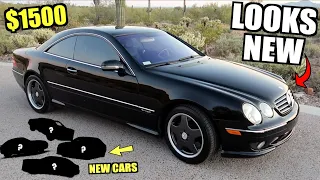 Making My Filthy $1500 Mercedes V12 Look BRAND NEW + 4 New Cars!!