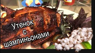 Утка с шампиньонами в тандыре . Попробуй не пожалеешь