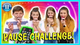 PAUSE CHALLENGE with other YOUTUBERS | ft. Taylor & Vanessa | We Are The Davises