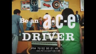 " BE AN A*C*E DRIVER " 1967 CHEVROLET DRIVER'S EDUCATION FILM   SLOT CARS   MS. JR. MISS 75132