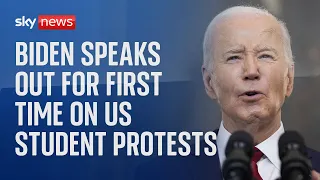 US President Joe Biden expected to deliver response to student protests