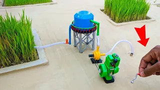 diy mini tractor water tank  construction | science project | sano creator