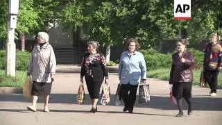 Morning shots of Slovyansk after clashes between pro-Russian militias and Ukrainian security forces