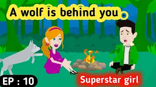 Superstar girl part 10 | English story | Animated stories | English conversation | Sunshine English