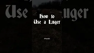How to use a Luger properly #Shorts #Airsoft
