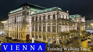 Vienna Austria,  May Evening Walking Tour 4K UHD