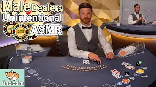 Unintentional ASMR 🤵🏼 2h MALE Casino Dealer Compilation (Blackjack, Poker, Shuffling & Mumbling)