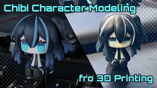 [Zbrush] Chibi Character Modeling for 3D Printing Timelapse (updated)