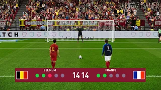 PES 2020 | Belgium vs France | Penalty Shootout | FIFA World Cup 2022 | Hazard vs Mbappe | Gameplay