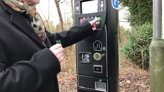 Paying by contactless at our car park machines