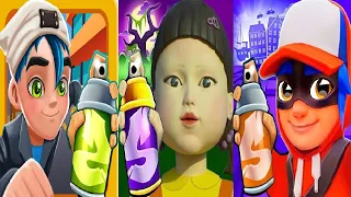 Subway Surfers Copenhagen 2022 VS Squid Game Doll VS Subway Rush Gameplay HD