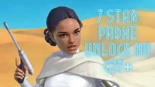 SWGoH | 7 Star Padme Unlock | No G11+ | Geos | Low Purple Gear