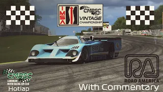 Caribbean Motor Racing Sim Club Nissan GTP ZX-T @ Road America Hotlap with Commentary