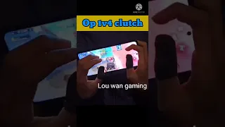 HOW LOU WAN gaming  😍 PLAY [1V4] CLUTH 🎮five finger #handcam #pubglite #shorts @louwangaming