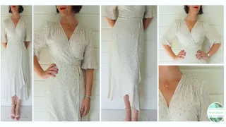 How I Sewed my Summer Wrap Dress