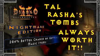Diablo II: Resurrected - The Tombs of Tal Rasha: Are They EVER Worth It?? Nightmare Edition