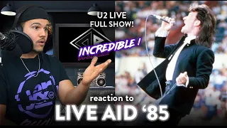 First Time Reaction U2 LIVE AID '85 Full Performance (STUNNED!)  | Dereck Reacts