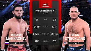 Islam Makhachev vs. Sean Strickland Full Fight - UFC 5 Fight Night