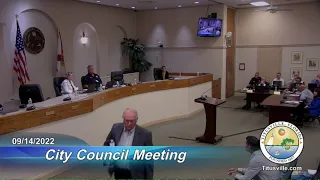 Special City Council Meeting — 09/14/2022 - 5:30 p.m.