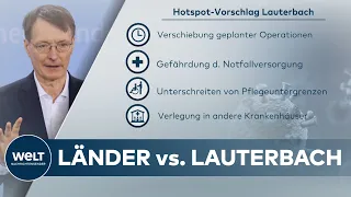 HOTSPOT-REGEL: Länder wollen an Lauterbach-Vorschlägen drehen