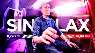 Ultra long haul! Singapore Airlines A350 business class SIN-LAX