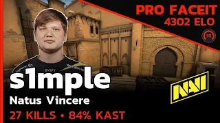 s1mple NAVI SMURFING on FACEIT 🔥 (MIRAGE) FACEIT LVL 10 / CSGO POV / Jun 6, 2023