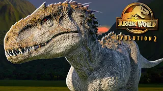 PIERWSZA HYBRYDA! INDOMINUS REX vs GIGANOTOZAUR - Jurassic World Evolution 2
