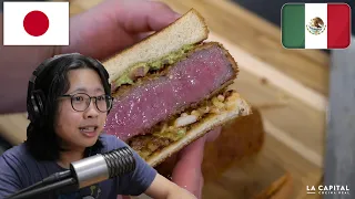 🇯🇵JAPONES REACCIONANDO A  El Sandwich más famoso de Japón | La Capital
