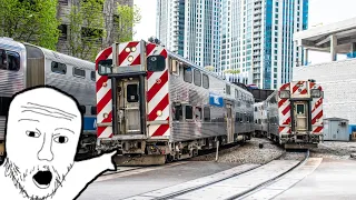 Railfanning at Chicago's Canal street for METRA and Amtrak