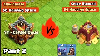 New Level 5 Seige Barrak Vs All Troops (Part 2) | Dark Elixir troops edition