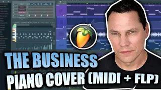 Tiesto - The Business (MIDI + FLP) (FL Studio Piano Tutorial / Cover)