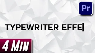 How to do Typewriter Effect | Premiere Pro