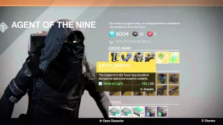 Destiny - Xur Agent Of The Nine New Exotic Items & Location! Week 17 (January 2-4)