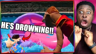 JEFFY CAN'T SWIM! | SML Movie: Jeffy's Swimming Lessons Reaction!