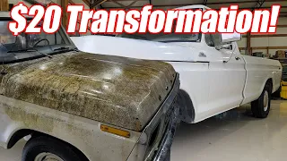 ROTTEN TO RESURRECTED - Forgotten Ford F100 P2. - Budget Paint Restoration