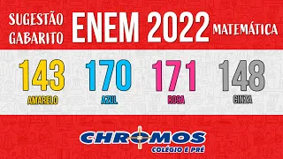 Gabarito ENEM 2022 CHROMOS - Prova Amarela: Questão 143 | Matemática