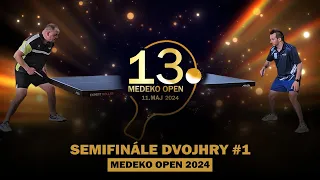 MEDEKO OPEN 2024 │SEMIFINÁLE DVOJHRY #1│M. ODRUŠKA - M. BRODŇAN