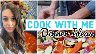 COOK WITH ME! Meatless Meal Ideas | DINNER RECIPES