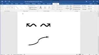 How to insert or draw wavy arrows in word: How to Create a Curved Arrow in Word