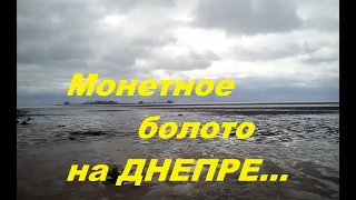 Коп на монетном болоте Днепра.Сколько монет в одном месте.коп 2019.Часть 2.