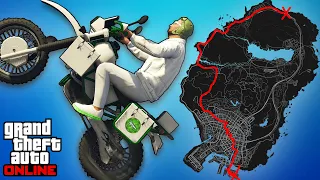 Can you wheelie across the map in GTA Online without dying?