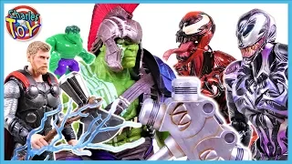 Ragnarok Hulk Smash! Thor Thunder and Lightning Makes Bigger Hulk! Defeat Venom-Charles Hero movie