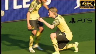 PS5 FIFA 22 NEXT GEN GAMEPLAY PSG vs Dortmund | Ultra High Realistic Graphics [4K HDR 60 FPS]