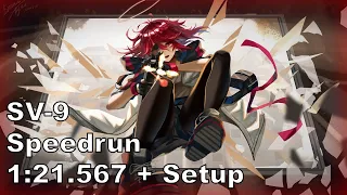 Arknights SV-9 PRTS Speedrun (1:21.567) with manual setup