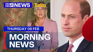 Search for missing Victorian mother continues; Prince William returns to work | 9 News Australia
