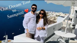 Our Dream Tour | Santorini Vlog 1 | Our Babymoon Tour❤️