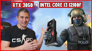 Видеокарта RTX 3050 + процессор Intel Core i3 12100F тест производительности в КСГО| Обзор