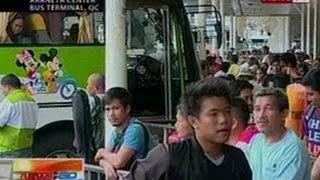 NTG: Araneta Center bus station, nagsisimula ng sumikip dahil sa mga pasaherong uuwi sa probinsya